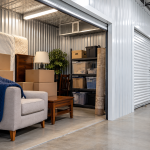 Temperature-controlled storage unit with household belongings in Kennewick, WA